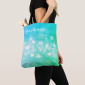 Dazzle Hearts en sterren op maat canvas tas (Dichtbij)