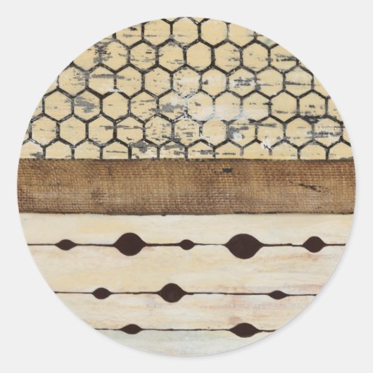 Dazzle II Ronde Sticker (Voorkant)