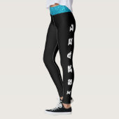 Dazzle in Blauwe panty's, Glitter Israel Flag Desi Leggings (Links)