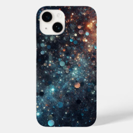 Dazzle in donkerblauw: de ultieme glitter Case-Mate iPhone 14 hoesje