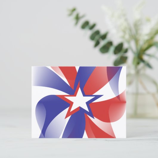 Dazzle Me Patriotic Briefkaart (Staand voorkant)