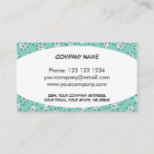 Dazzle Multi Blue visitekaartje ovaal wit (Achterkant)