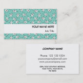 Dazzle Multi Blue visitekaartje white stripe (Voorkant / Achterkant)
