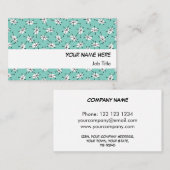 Dazzle Multi Blue visitekaartje white stripe (Voorkant / Achterkant)