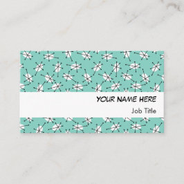 Dazzle Multi Blue visitekaartje white stripe