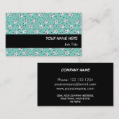Dazzle Multi Blue visitekaartje zwarte streep (Voorkant / Achterkant)