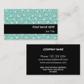 Dazzle Multi Blue visitekaartje zwarte streep (Voorkant / Achterkant)