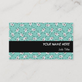 Dazzle Multi Blue visitekaartje zwarte streep