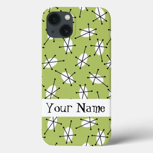 Dazzle Multi Green 'Name' iPad-draagtas Case-Mate iPhone Case (Achterkant)