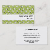 Dazzle Multi-Green visitekaartje white stripe (Voorkant / Achterkant)