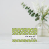 Dazzle Multi-Green visitekaartje white stripe (Staand voorkant)