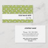 Dazzle Multi-Green visitekaartje white stripe (Voorkant / Achterkant)