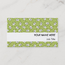 Dazzle Multi-Green visitekaartje white stripe