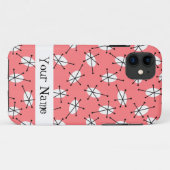 Dazzle Multi Roze 'Naam' iPhone case (Achterkant (horizontaal))