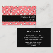 Dazzle Multi Roze visitekaartje zwarte streep (Voorkant / Achterkant)