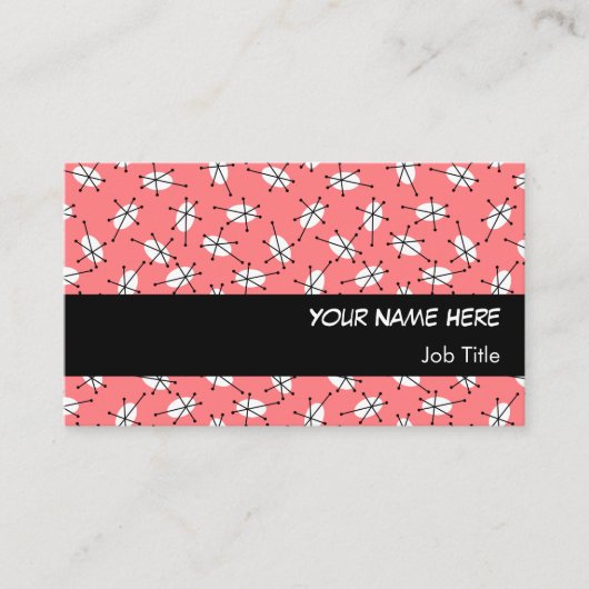 Dazzle Multi Roze visitekaartje zwarte streep (Voorkant)
