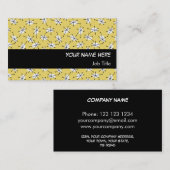Dazzle Multi-Yellow visitekaartje zwarte streep (Voorkant / Achterkant)