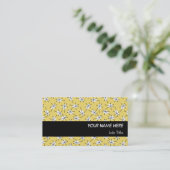 Dazzle Multi-Yellow visitekaartje zwarte streep (Staand voorkant)