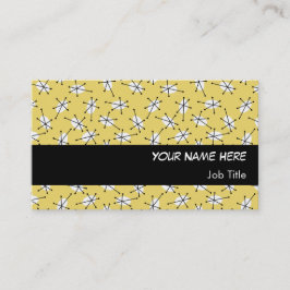 Dazzle Multi-Yellow visitekaartje zwarte streep
