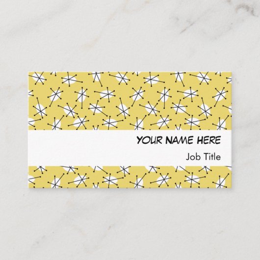 Dazzle Multigeel visitekaartje witte streep (Voorkant)