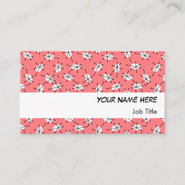 Dazzle Multiroze visitekaartje witte streep