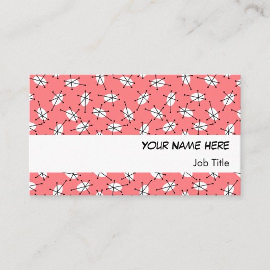 Dazzle Multiroze visitekaartje witte streep (Voorkant)