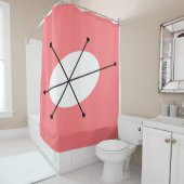 Dazzle Pink douchegordijn (In situ)