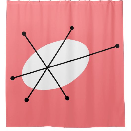 Dazzle Pink douchegordijn (Voorkant)