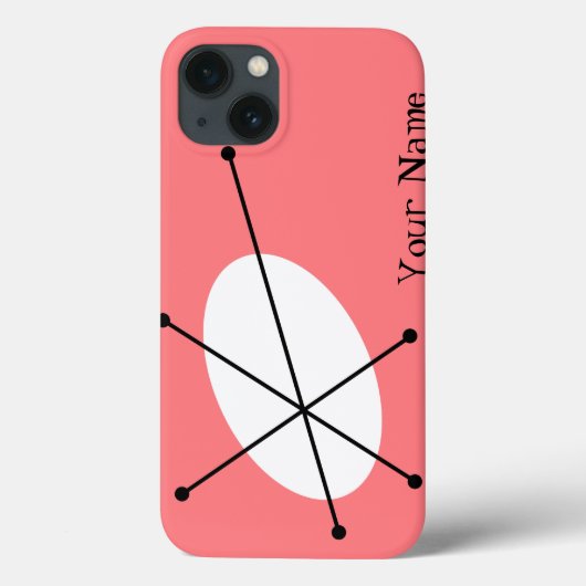 Dazzle Pink 'Jouw naam' iPad Mini hoesje (Achterkant)