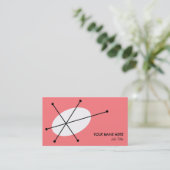 Dazzle Pink visitekaartje (Staand voorkant)