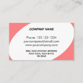 Dazzle Pink visitekaartje (Achterkant)