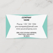 Dazzle Plaque Blue visitekaartje (Achterkant)