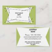 Dazzle Plaque Green visitekaartje (Voorkant / Achterkant)
