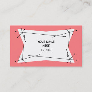 Dazzle Plaque Pink visitekaartje