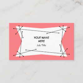 Dazzle Plaque Pink visitekaartje