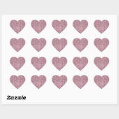 DAZZLE Roze Glitter Hart Sticker (Vel)