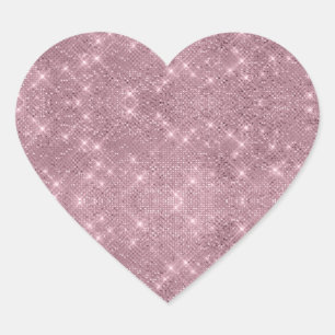 DAZZLE Roze Glitter Hart Sticker