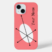 Dazzle Roze 'Jouw naam' iPhone hoesje (Achterkant)