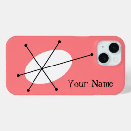 Dazzle Roze 'Jouw naam' iPhone hoesje