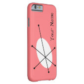 Dazzle Roze 'Jouw naam' iPhone hoesje (Achterkant/Rechts)