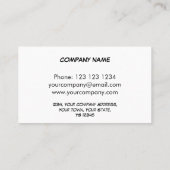 Dazzle Roze visitekaartje terug (Achterkant)