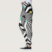 Dazzle Sazzle Leggings  Black/White Colour Touch (Links)