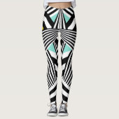 Dazzle Sazzle Leggings  Black/White Colour Touch (Voorkant)
