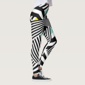 Dazzle Sazzle Leggings  Black/White Colour Touch (Rechts)