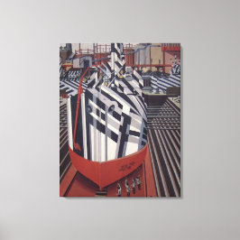 Dazzle-ships in Drydock verpakte canvas print