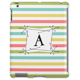 Dazzle Stripe Classic 'Monogram' iPad-draagtas Case-Mate iPhone Case