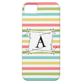 Dazzle Stripe Classic 'Monogram' iPhone case