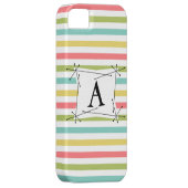 Dazzle Stripe Classic 'Monogram' iPhone case (Back/Rechts)