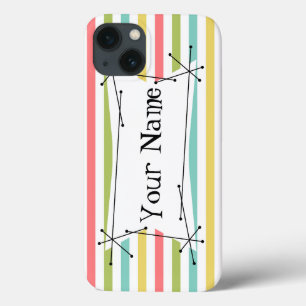 Dazzle Stripe Classic Name iPad Mini horizontaal Case-Mate iPhone Case
