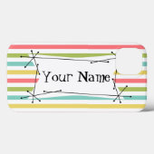 Dazzle Stripe Classic Name iPad Mini horizontaal Case-Mate iPhone Case (Achterkant (horizontaal))